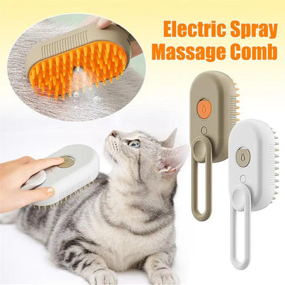 Cat Steam Brush Pet Grooming Comb