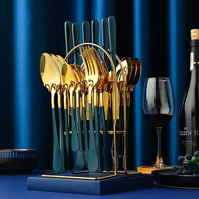 Luxury Gold Plated Cutlery Set