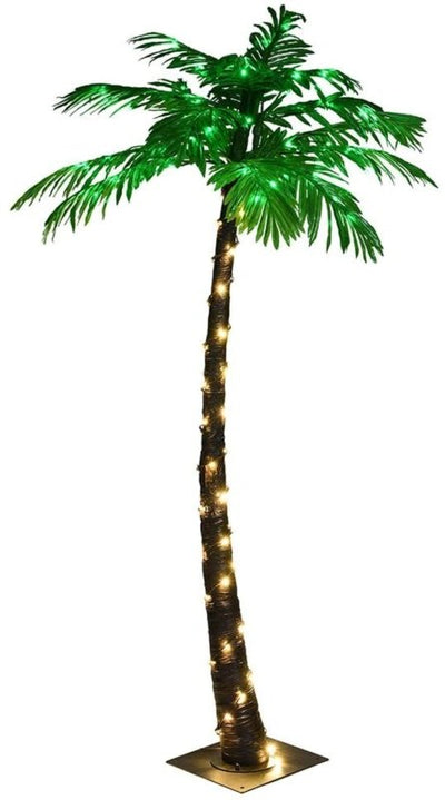 5FT Lighted Palm Tree with Multicolor LED Lights for Home and Garden - KDHomeTrendz